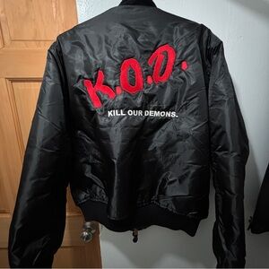 Black K.O.D. Bomber Jacket